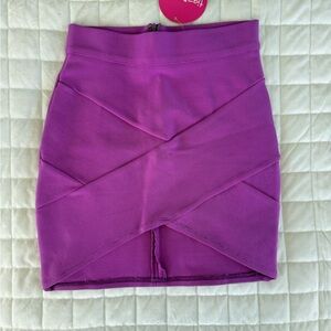 Purple Bandage Women's Mini Skirt